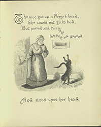 Dame Trot stands while her cat does a handstand