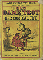 Dame Trot with her cat on her shoulder