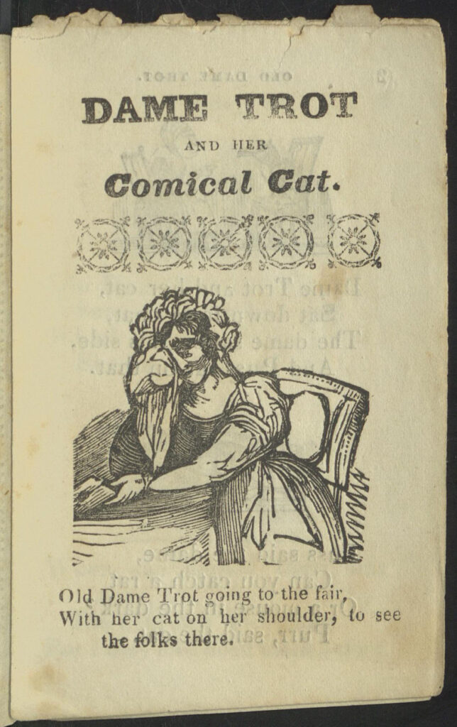 Text begins, with an illustration of a woman sitting at a table, weeping.