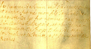Leighton Hours, calendar, with added inscription