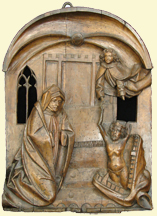 carving of the Abbess Odilia