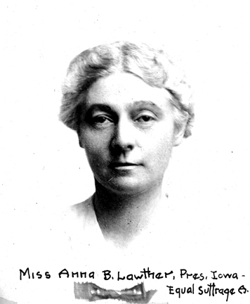Anna B. Lawther, Pres. Iowa Equal Suffrage A