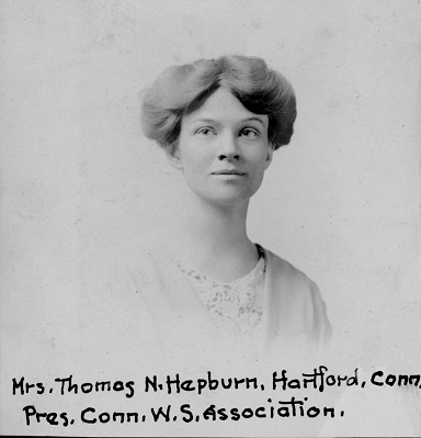 Katharine Houghton Hepburn, Pres. Conn. W.S. Association: width=