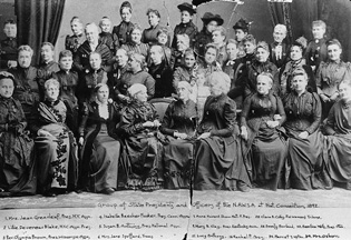 State Presidents and Officers of the National American Woman Suffrage Association, 1892. C.C. Catt Albums, Bryn Mawr College Library