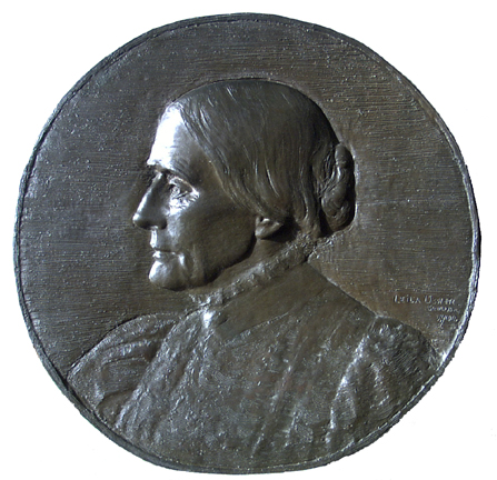 bronze medal of Susan B. Anthony