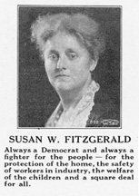 Campaign advertisement, Susan Walker FitzGerald Papers, Special Collections, Bryn Mawr College Library